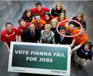 Click on image to see full-sized version USI President Gary Redmond and Ógra Fianna Fail