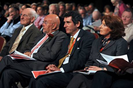 Click on image to see full-sized version Jerry Cowley at the Labour Party Conference