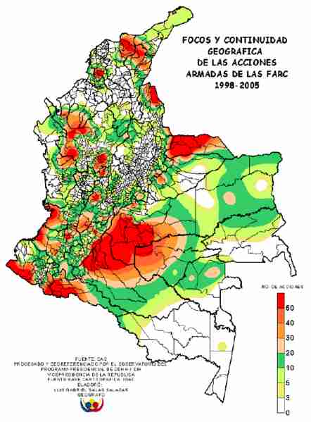Click on image to see full-sized version 1998 - 2005 gives an idea of how FARC was important. Now it's not.