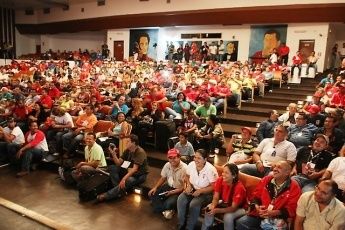Click on image to see full-sized version The National Meeting of Workers for Worker Control, May 2011, Sidor (Prensa Sidor)