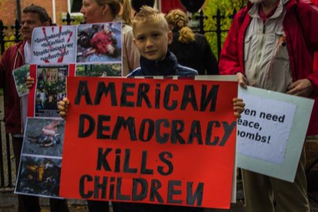 Click on image to see full-sized version Our little comrade teaching us about US 'democracy'