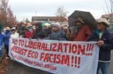 Click on image to see full-sized version LEADERS FROM THE SOUTH PROTEST AGAINST WWF INTERNATIONAL - No to liberalization, resist eco fascism