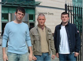 Click on image to see full-sized version Cormac Ryan, Dominic McGlinchey, Scott Masterson