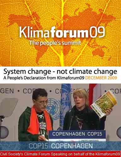 Click on image to see full-sized version KLIMAFORUM DECLARATION - 500 groups from around world have signed up to its 4 demands, 1 from Ireland : Future Proof (kilkenny transition town)