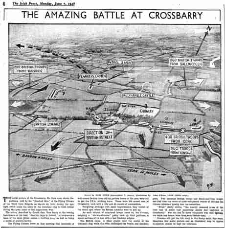 Click on image to see full-sized version Irish Press Photograph of location of Crossbarry Ambush