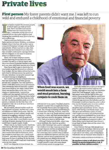 Click on image to see full-sized version Poor, Protestant and Irish - a victim of institutional abuse - click it to read it