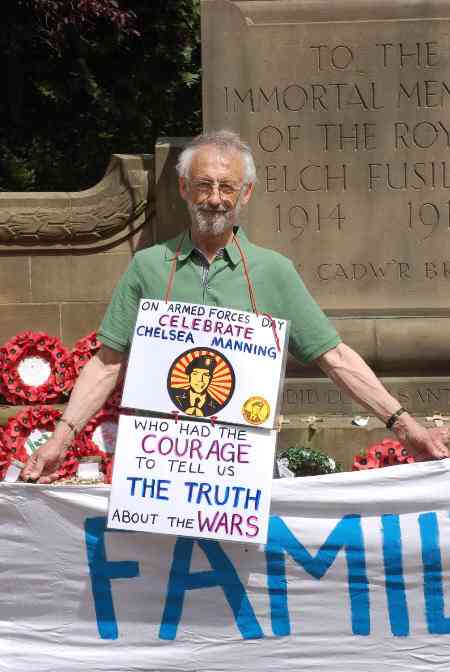Click on image to see full-sized version Solidarity with Chelsea Manning at Saturday's Armed Forces Day