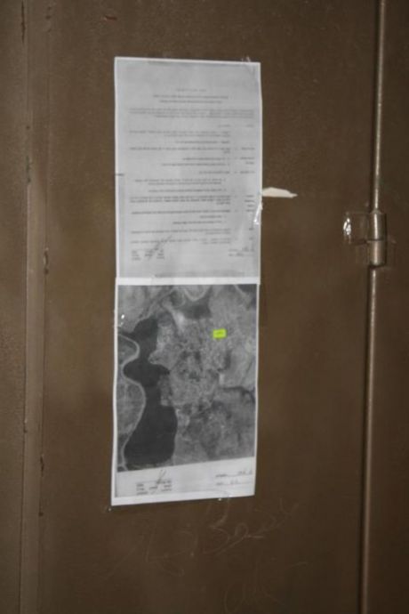 Click on image to see full-sized version The document declaring Bil'in a "Closed Military Zone"