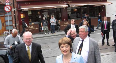 Click on image to see full-sized version Michael McDowell, Carmel Foley, Kevin Haugh, Conor Brady
