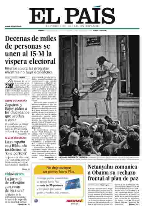 El pais - el quinze the maig (taking a square) (click to expand size)