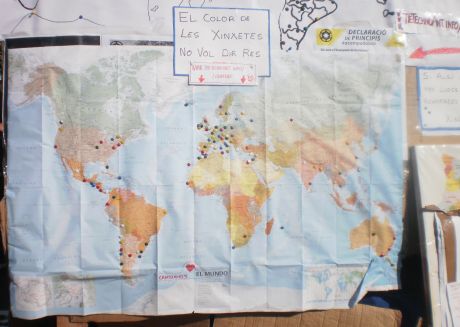 Click on image to see full-sized version #Spanishrevolution now has 650 areas of Revolutionary action around planet