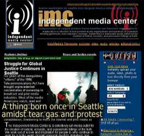 Click on image to see full-sized version A thing born once in Seattle amidst tear gas and protest > happy birthday indymedia