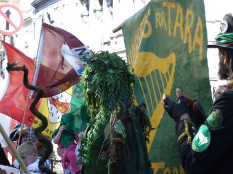 Close up of the Green Man 