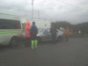 Maura's car with notices explaining her decision to go on hunger strike