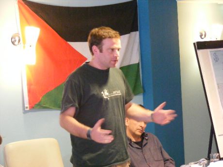 Fiachra speaking