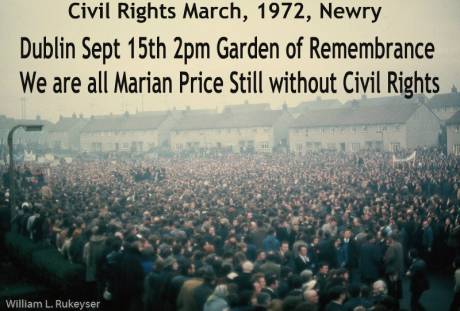 Click on image to see full-sized version Dublin Sept 15th at 2pm, Garden of Remembrance Free Marian Price