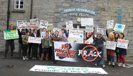 Click on image to see full-sized version No Fracking Ireland and Young Friends of the Earth